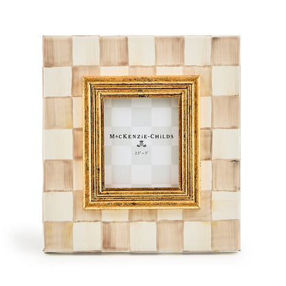 Mocha Check 2.5" x 3" Frame (Mackenzie Childs)
