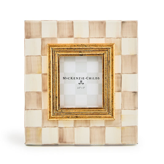Mocha Check 2.5" x 3" Frame (Mackenzie Childs)