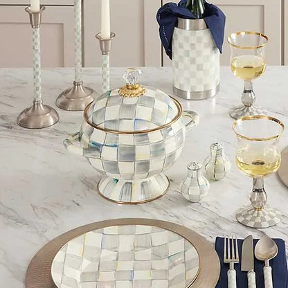 Sterling Check Tureen (Mackenzie Childs)