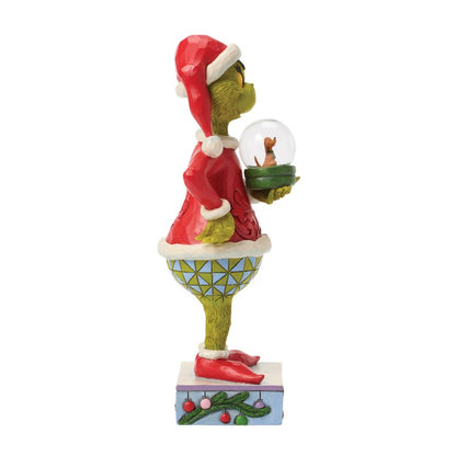 The Grinch Holding Dry Dome with Max (Jim Shore)