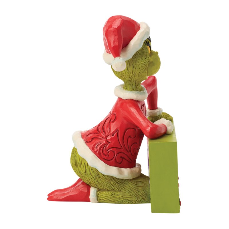 The Grinch with Rotating Sign (Jim Shore)