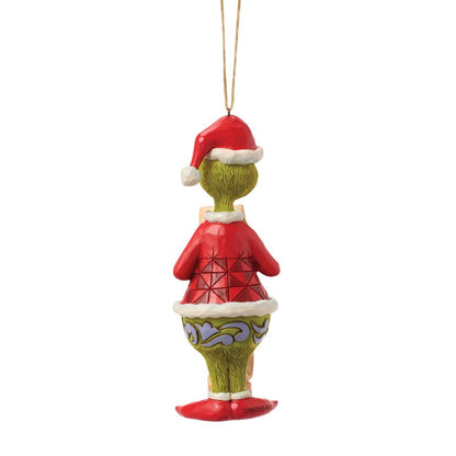 The Grinch with Lists Hanging Ornament (Jim Shore)