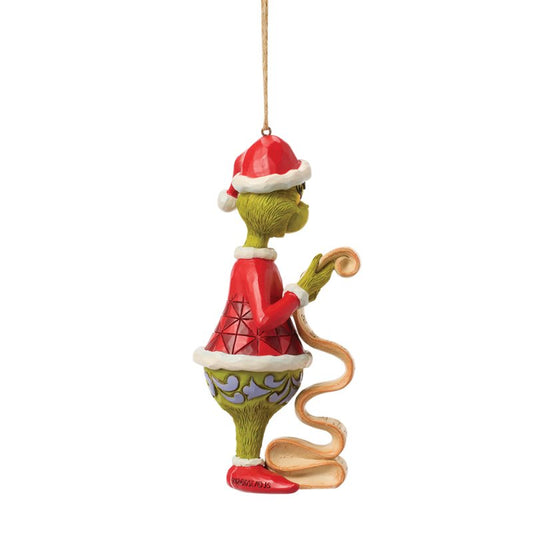 The Grinch with Lists Hanging Ornament (Jim Shore)