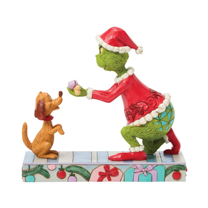 The Grinch Giving Max a Bone (Jim Shore)