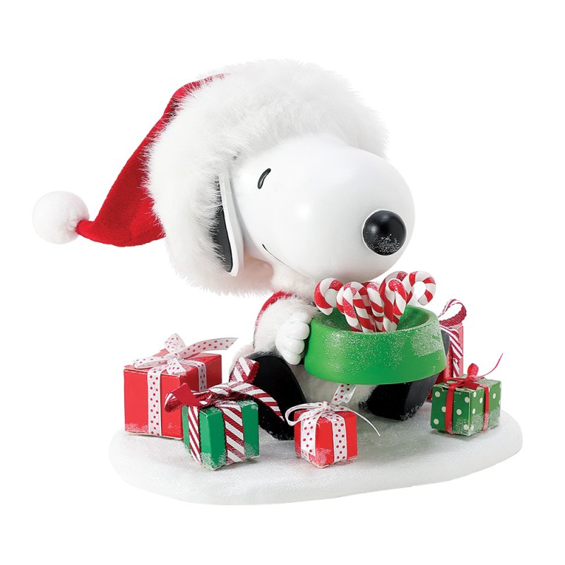 Snoopy's Bowl of Treats Figurine - Possible Dreams Peanuts