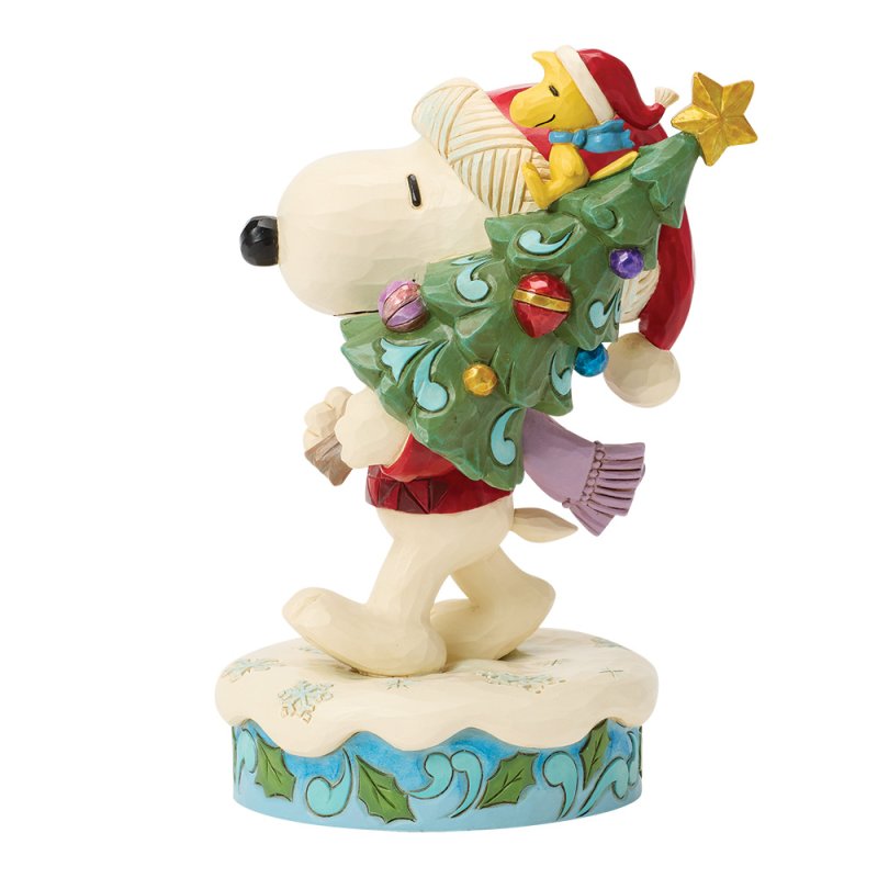 Snoopy and Woodstock with Tree - Peanuts by Jim Shore