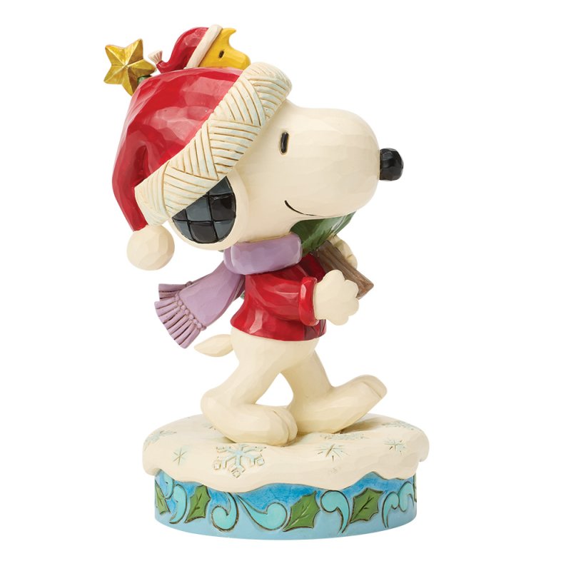 Snoopy and Woodstock with Tree - Peanuts by Jim Shore