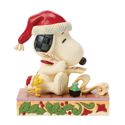 Snoopy and Woodstock with List - Peanuts by Jim Shore