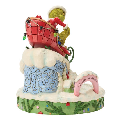 The Grinch on Small Sled Figurine (Jim Shore)