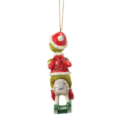 The Grinch on Rocking Horse Hanging Ornament (Jim Shore)