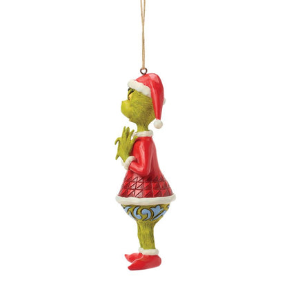 The Grinch with Heart Hands Hanging Ornament (Jim Shore)
