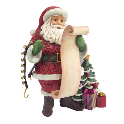 Santa Reading Wish List (Jim Shore - Christmas Ornaments)