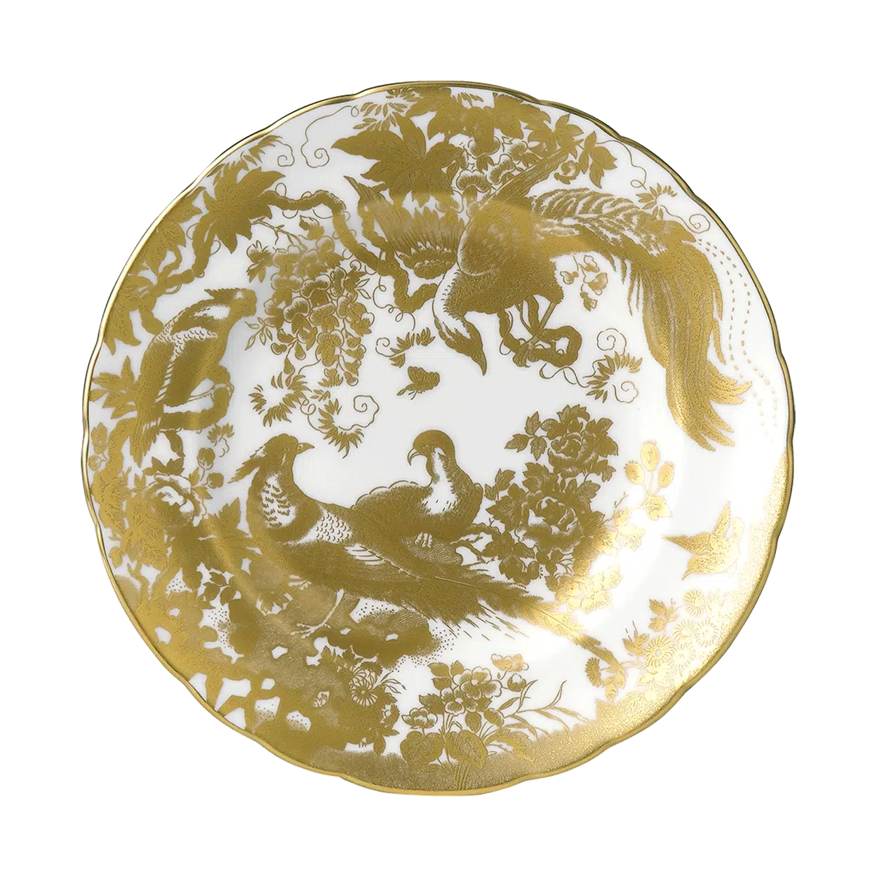 Aves Gold - Salad Plate (Royal Crown Derby)