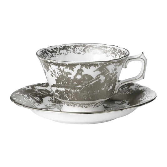 Aves Palladium - Tea Saucer (Royal Crown Derby)
