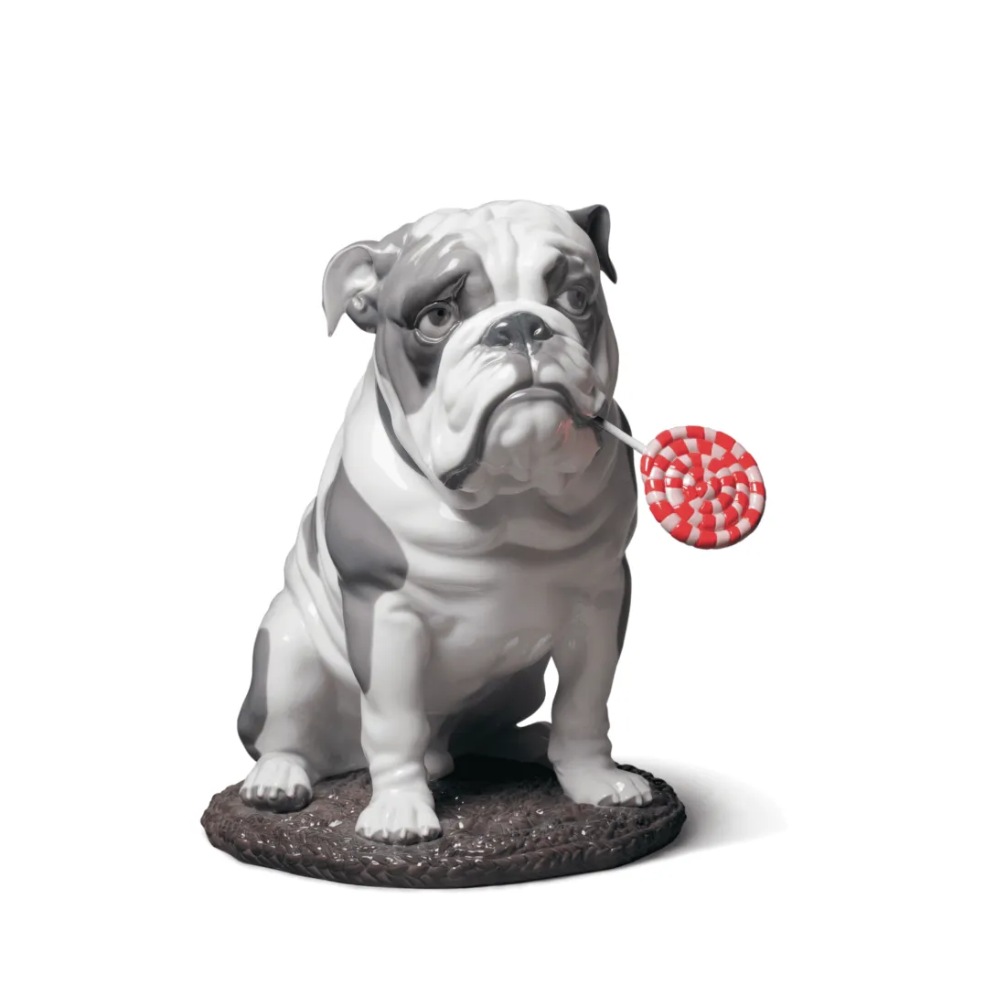 Bulldog With Lollipop Dog Figurine (Lladro Special Order)