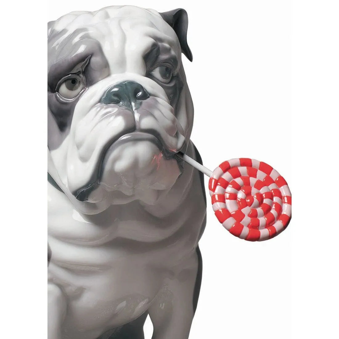Bulldog With Lollipop Dog Figurine (Lladro Special Order)