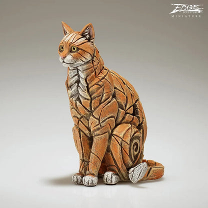 Miniature Sitting Cat (Ginger) (Edge Sculpture by Matt Buckley) - PRE ORDER