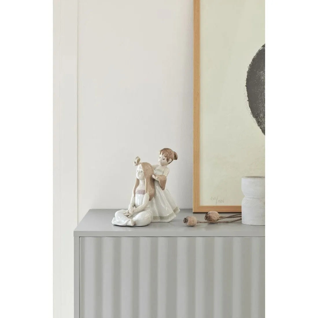 Combing Your Hair Sculpture (Lladro Special Order)