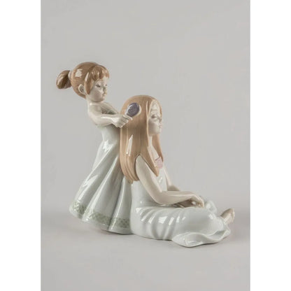 Combing Your Hair Sculpture (Lladro Special Order)