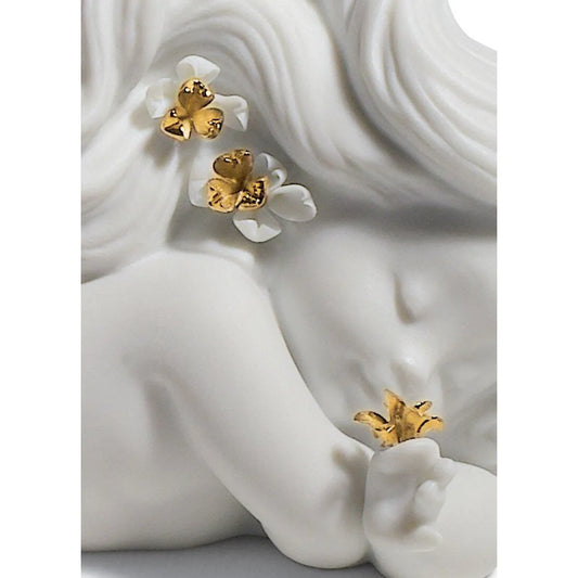 Day Dreaming At Sea Mermaid Figurine - Golden Lustre (Lladro Special Order)