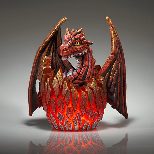 Dragon Egg Red Illumination Sculpture (Edge Sculpture by Matt Buckley)