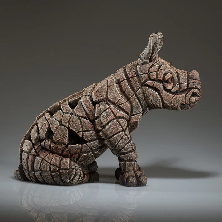 Rhinoceros Calf Sculpture (Edge Sculpture by Matt Buckley)