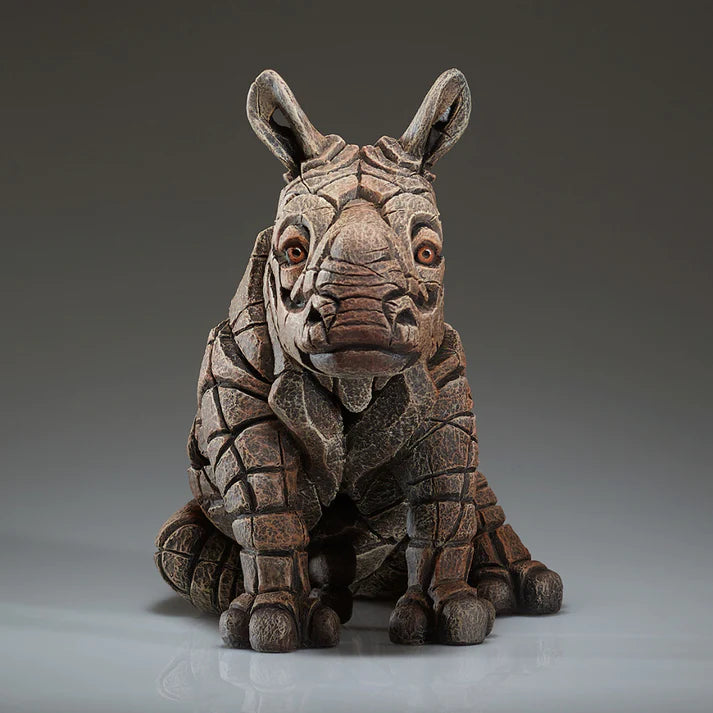 Rhinoceros Calf Sculpture (Edge Sculpture by Matt Buckley)