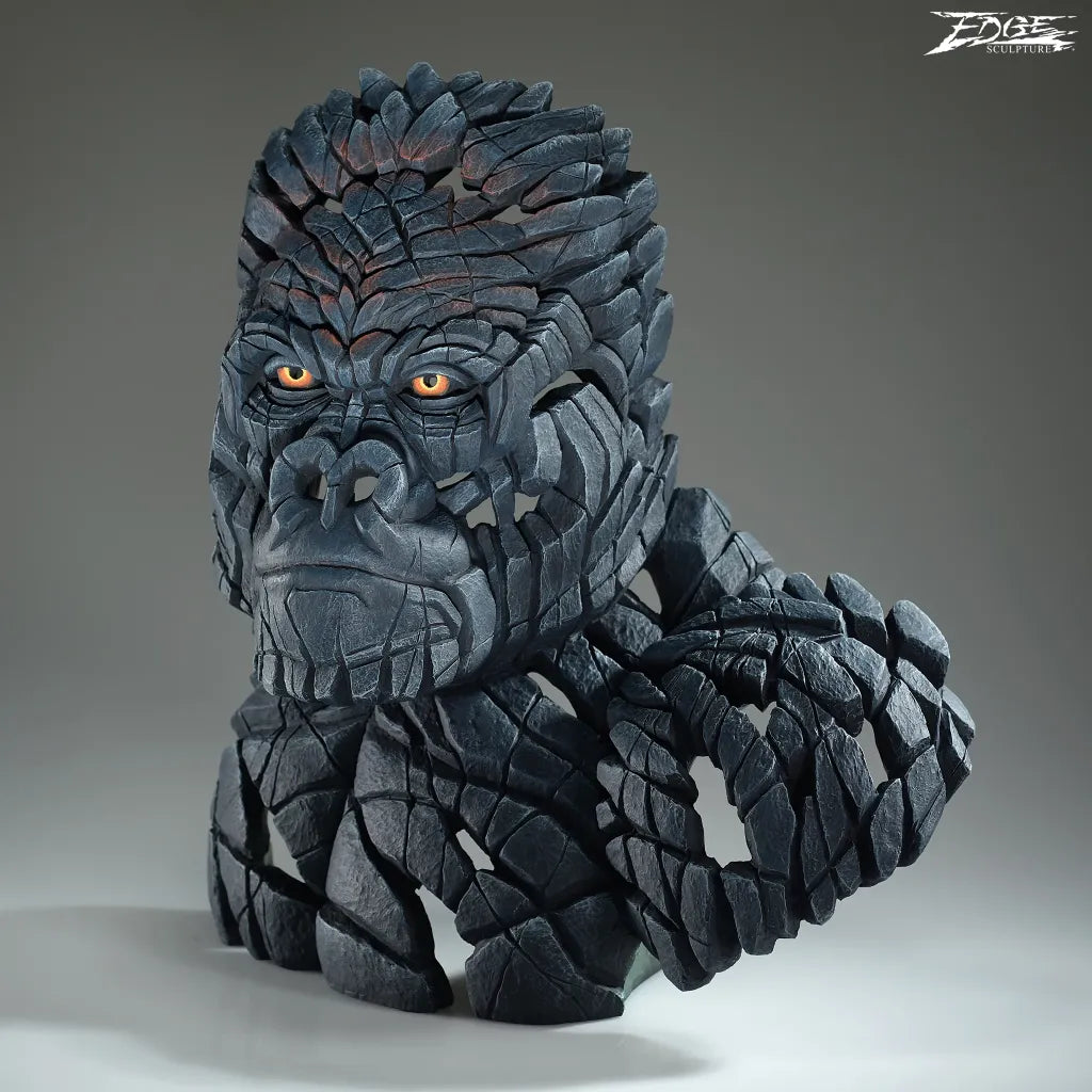 King of the Mountain Gorilla Bust (Edge Sculpture by Matt Buckley)