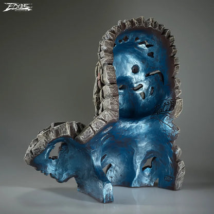 King of the Mountain Gorilla Bust - White (Edge Sculpture by Matt Buckley)