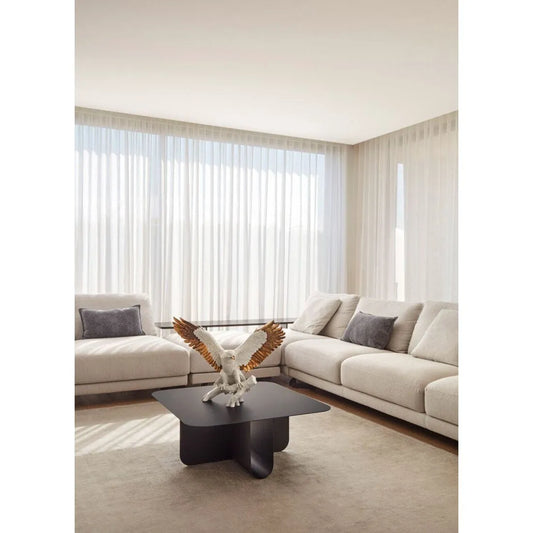 Freedom Eagle Sculpture - White And Copper (Lladro Special Order)