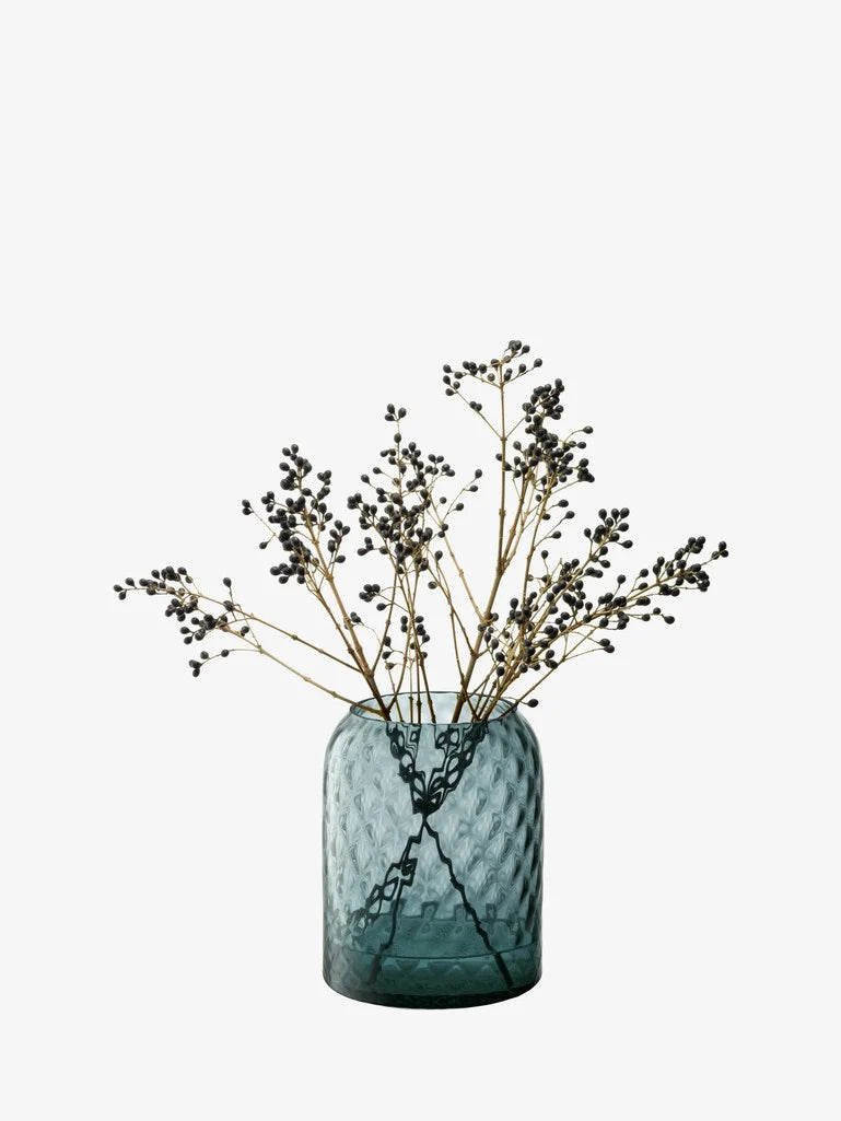Dapple Vase Water Blue 16cm (LSA)
