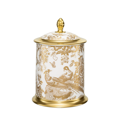 Aves Gold - Storage Jar 50Oz (Royal Crown Derby)