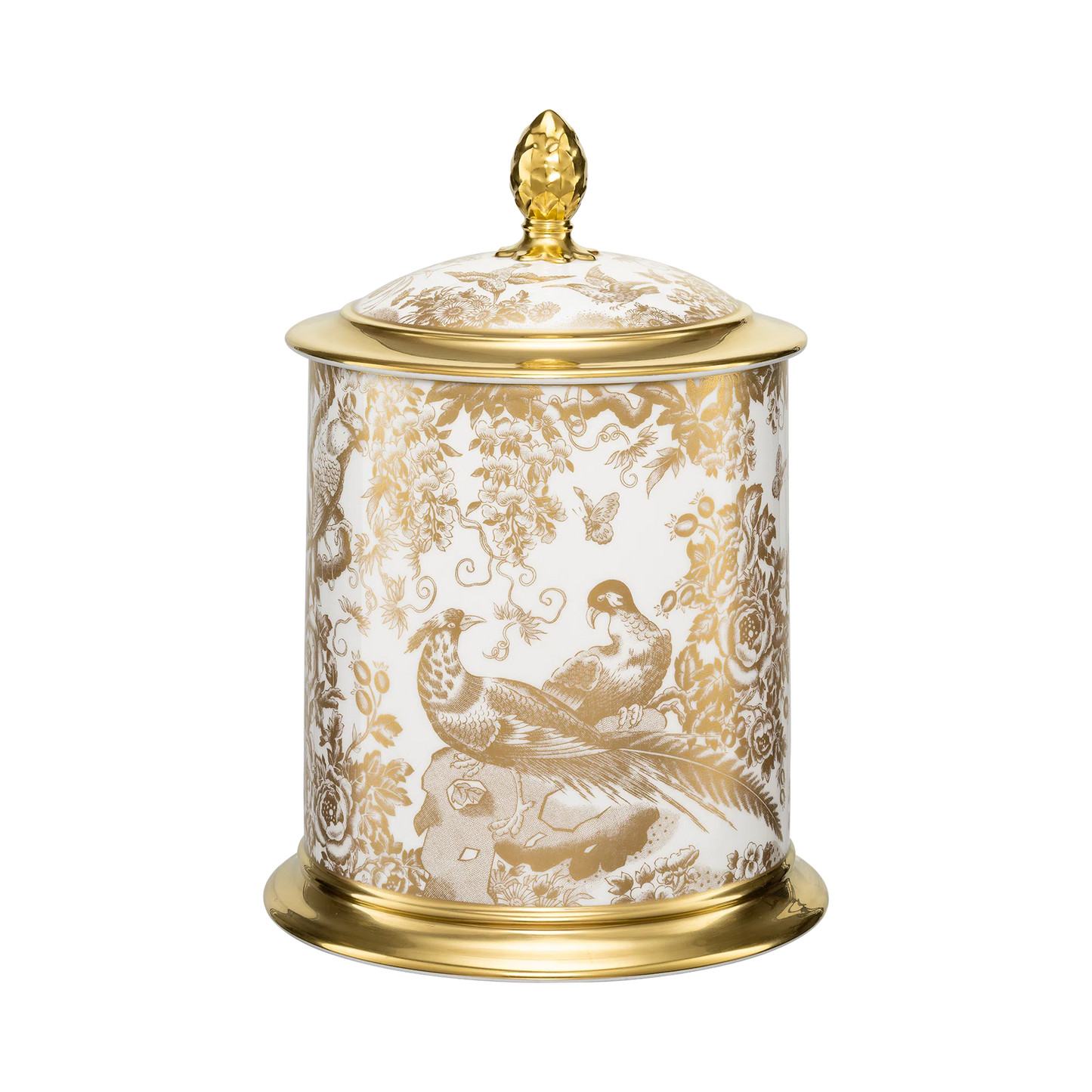 Aves Gold - Storage Jar 75Oz (Royal Crown Derby)