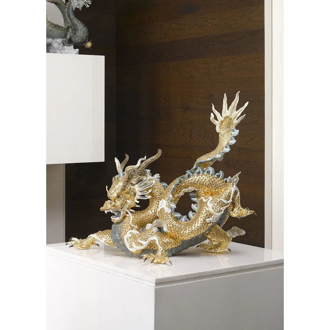 Great Dragon Sculpture (Limited Edition) - Golden Lustre (Lladro Special Order)