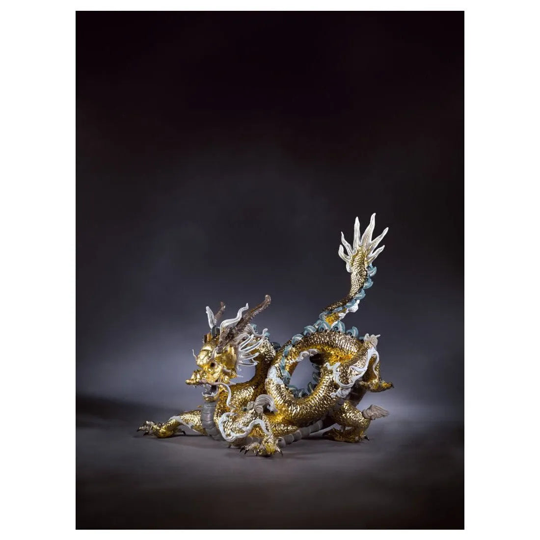 Great Dragon Sculpture (Limited Edition) - Golden Lustre (Lladro Special Order)