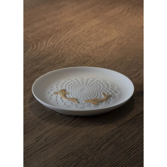 Koi Plate - Golden Luster (Lladro Special Order)