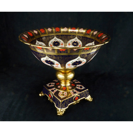 Old Imari Solid Gold Band - Statement Bowl (Royal Crown Derby)