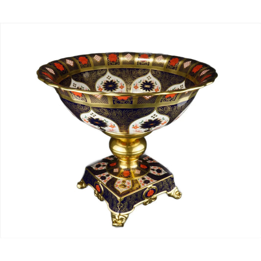 Old Imari Solid Gold Band - Statement Bowl (Royal Crown Derby)