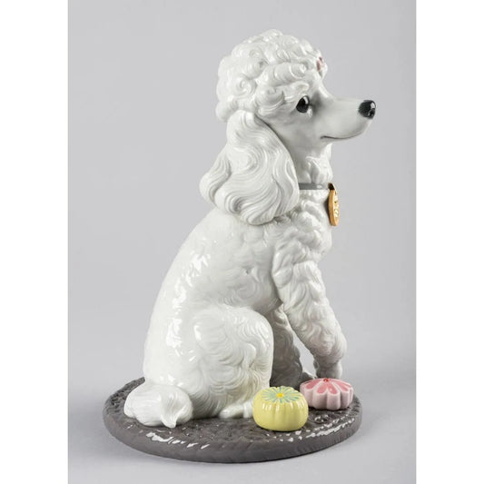 Poodle With Mochis Dog Figurine (Lladro Special Order)