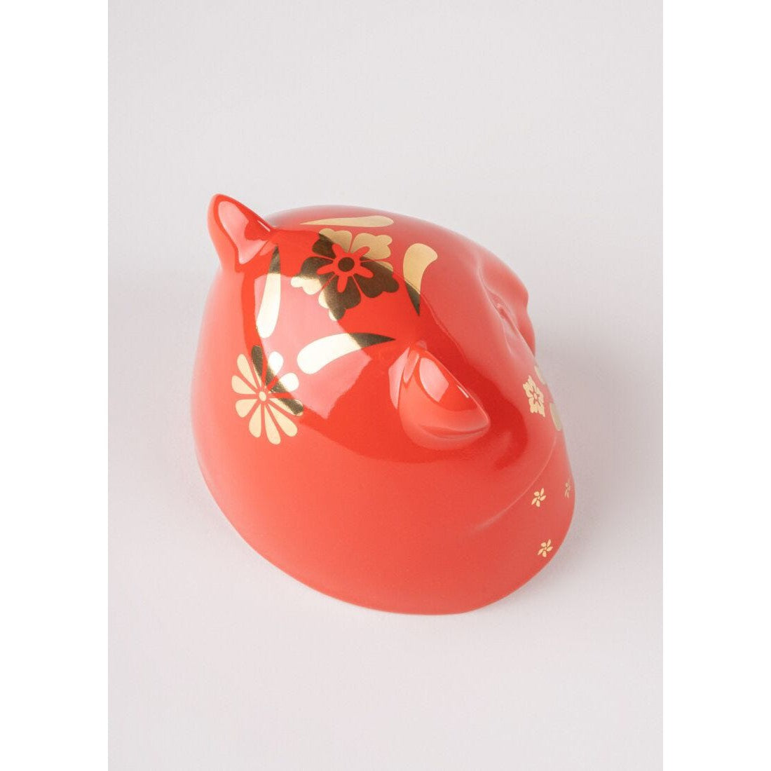 The Tiger Sculpture - Red- Gold (Lladro Special Order)