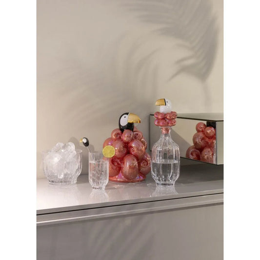 Toucan 1 Tall Crystal Glass (Lladro Special Order)