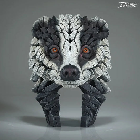 Badger Bust (Edge Sculpture by Matt Buckley)