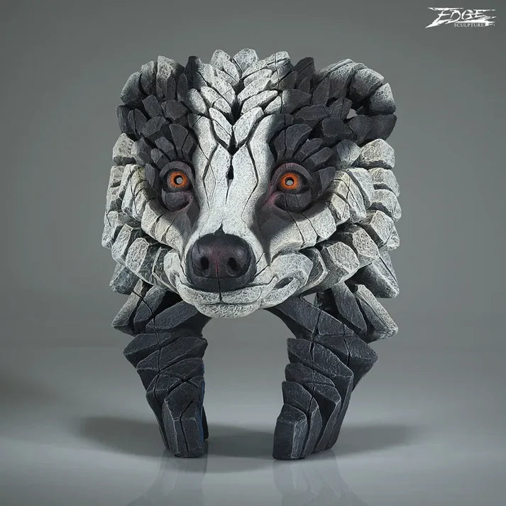 Badger Bust (Edge Sculpture by Matt Buckley)