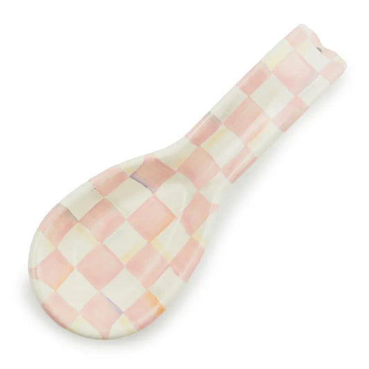 Rosy Check Enamel Spoon Rest (Mackenzie Childs)