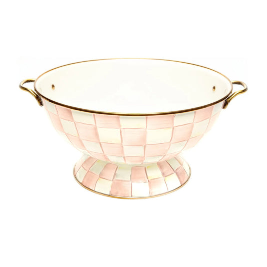 Rosy Check Enamel Everything Bowl (Mackenzie Childs)