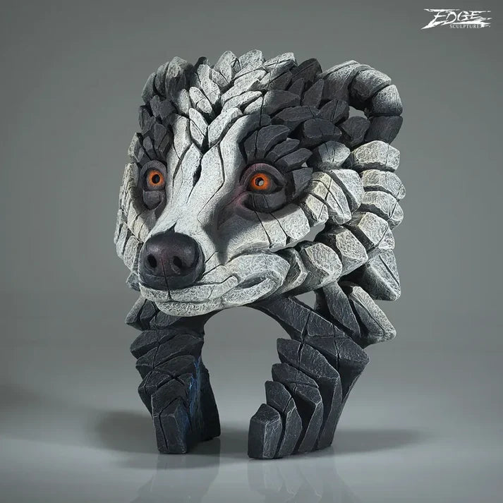 Badger Bust (Edge Sculpture by Matt Buckley)