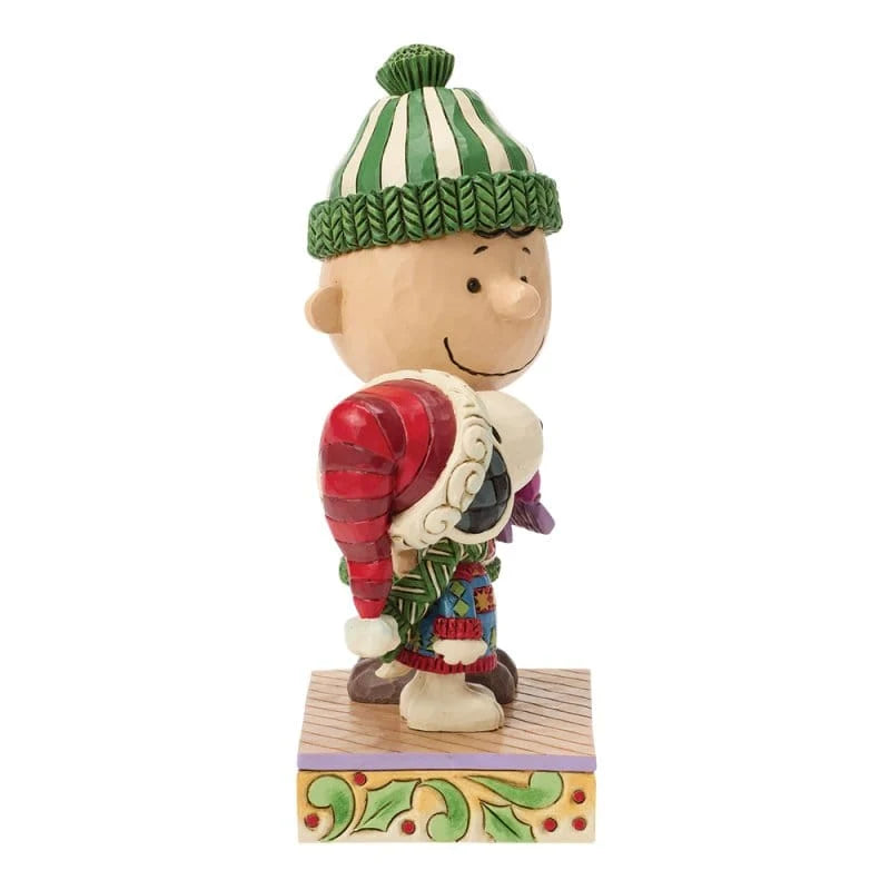 Cosy Christmas Pals (Snoopy and Charlie Christmas Jumpers) - Peanuts by Jim Shore