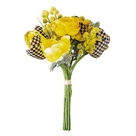 Courtly Check Summer Bouquet - Yellow (Mackenzie Childs) - Gallery Gifts Online 
