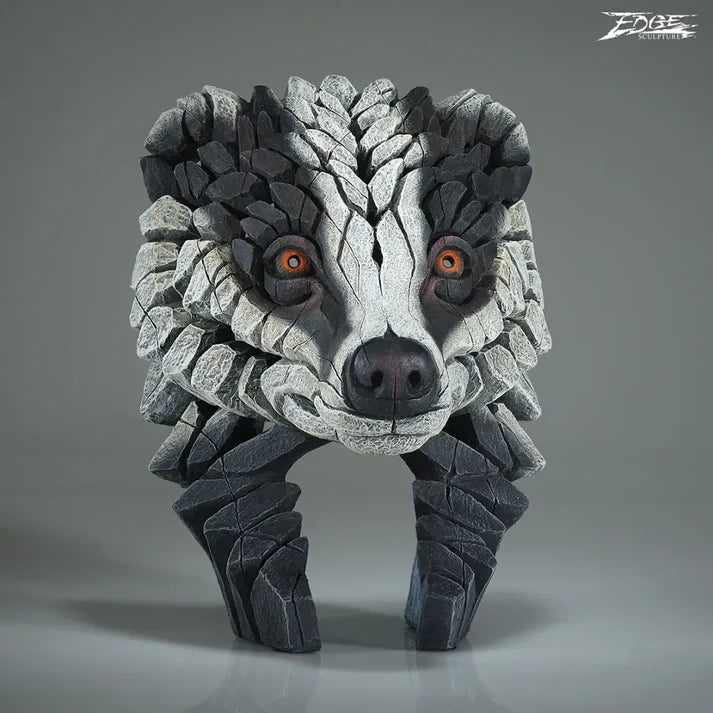 Badger Bust (Edge Sculpture by Matt Buckley)