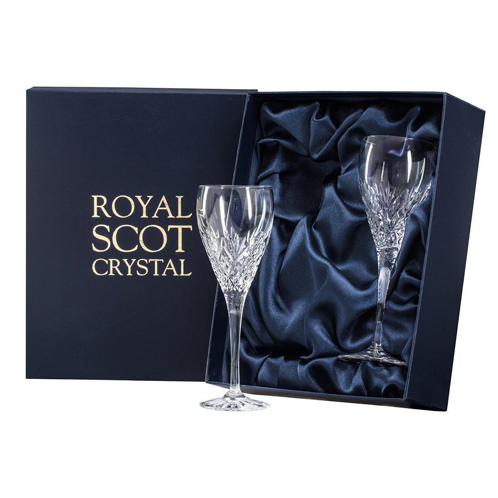 Two Port/Sherry Glasses - Edinburgh (Royal Scot Crystal)